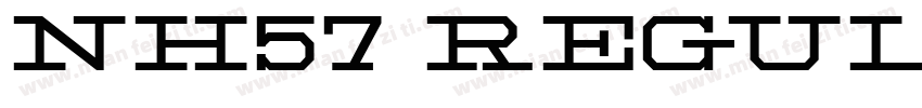 NH57 Regular字体转换